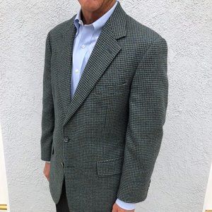 Brooks Brothers Blue Grey Houndstooth Sport Coat